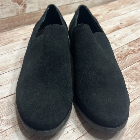 TOMS Black Suede Slip On Shoes 6M - Picture 6 of 7